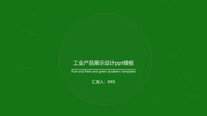 Template ppt desain tampilan produk industri