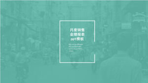 Șablon ppt de raport lunar de performanță a vânzărilor