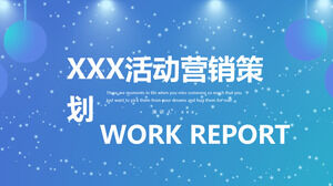 Modello ppt di pianificazione del marketing di eventi del cielo stellato blu