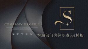 Templat ppt tanggung jawab pekerjaan departemen layanan pelanggan