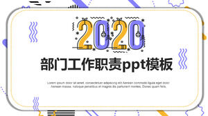 Modèle ppt de responsabilités de travail du département