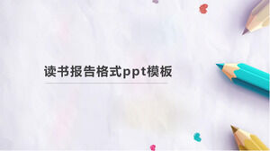 Modèle ppt de format de rapport de livre