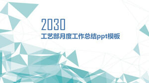 Modelo de ppt de resumo de trabalho mensal do departamento de processo