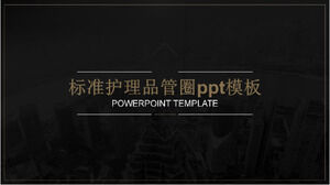 Template ppt lingkaran kontrol kualitas perawatan standar