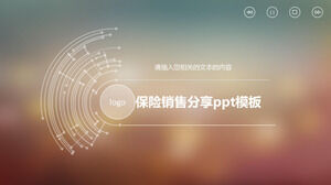 PPT-Vorlage zum Teilen von Versicherungsverkäufen