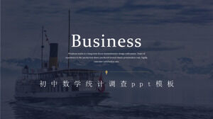 Modèle ppt d'enquête statistique sur les mathématiques au collège