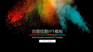 Plantilla PPT fresca creativa de cielo estrellado