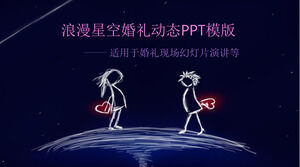 Modello PPT di confessione di proposta di matrimonio romantico romantico con cielo stellato
