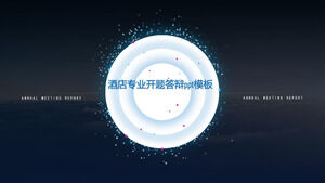 Hotel professional opening and defense ppt template