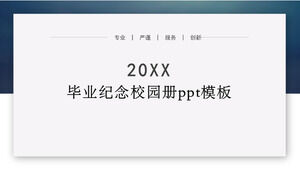 Modello ppt dell'opuscolo scolastico commemorativo di laurea