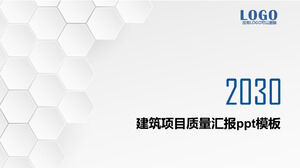 Templat ppt laporan kualitas proyek konstruksi