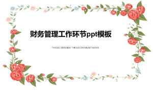 Finansal yönetim çalışması bağlantı ppt şablonu