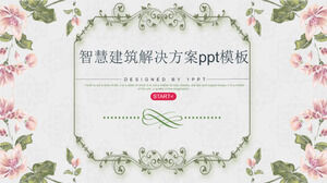 Modèle ppt de solution de construction intelligente