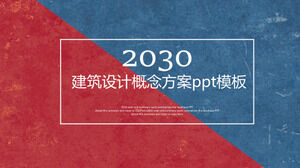 Template ppt rencana konsep desain arsitektur