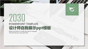 Modèle ppt de présentation de concepteur