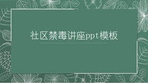 Community Anti-Drogen-Vortrag ppt-Vorlage