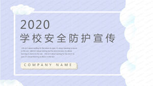 2020 قالب PPT للدعاية لحماية السلامة المدرسية