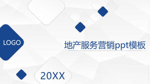 PPT-Vorlage für das Marketing von Immobiliendienstleistungen