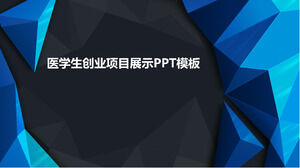 Modello ppt di visualizzazione del progetto imprenditoriale per studenti di medicina