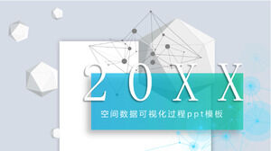 Modèle ppt de processus de visualisation de données spatiales