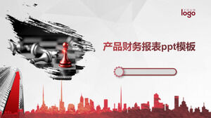 Modello ppt di rendiconto finanziario del prodotto
