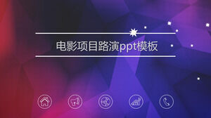 Projekt filmu roadshow szablon ppt
