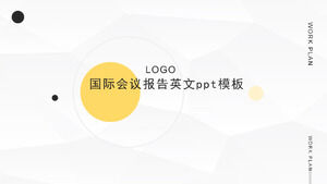 Raportul conferinței internaționale șablon ppt în engleză