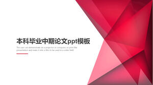 Templat ppt tesis tengah semester kelulusan sarjana