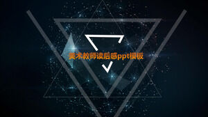 Sanat öğretmeni ppt şablonunu okuduktan sonra