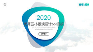 Eccellente modello ppt per la progettazione del paesaggio del giardino