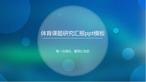 Szablon raportu z badań sportowych ppt