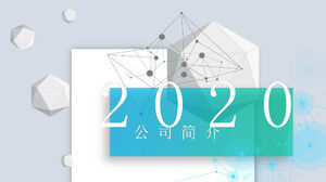 Modèle ppt de profil d'entreprise de grande taille