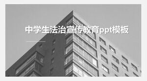 Modelo de ppt de publicidade e educação do estado de direito dos alunos do ensino médio