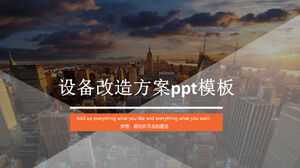 Modelo de ppt de plano de transformação de equipamentos