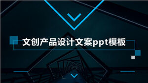 Modello ppt di copywriting per la progettazione di prodotti culturali e creativi