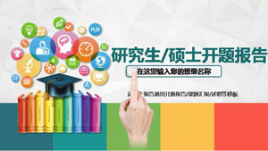 Eccellente download del modello ppt del rapporto di apertura del progetto