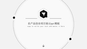 Plantilla ppt de exhibición de proyecto empresarial de productos agrícolas