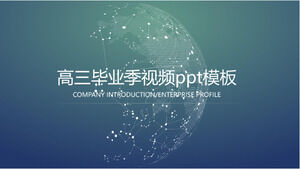 موسم التخرج من المدرسة الثانوية قالب فيديو باور بوينت