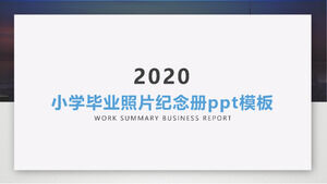 Plantilla ppt del álbum de fotos de graduación de la escuela primaria