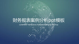 Plantilla ppt de análisis de caso de estado financiero