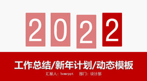 Nowoczesny minimalistyczny szablon podsumowania pracy biznesowej PPT