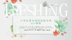 șablon ppt de împărtășire a experienței de lectură a părinților din școala primară