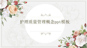 Modèle ppt de concept de gestion de la qualité des soins infirmiers