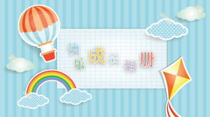 Kindergarten Wachstum Gedenkbuch ppt Vorlagenbild