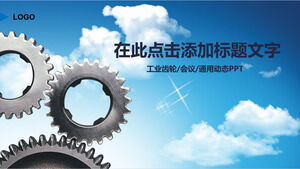 Template PPT dinamis umum pertemuan gigi biru