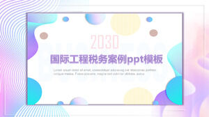 Plantilla ppt de caso de impuestos de ingeniería internacional