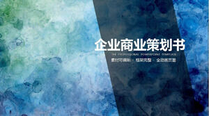 Modelo de design de ppt de livro de planejamento de negócios