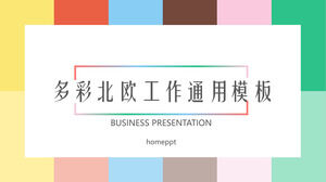 Format template ppt gaya Nordik