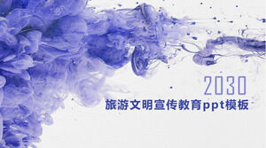 Cywilizacja turystyczna reklama i edukacja szablon ppt