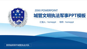 Template ppt pelatihan manajemen perkotaan militer